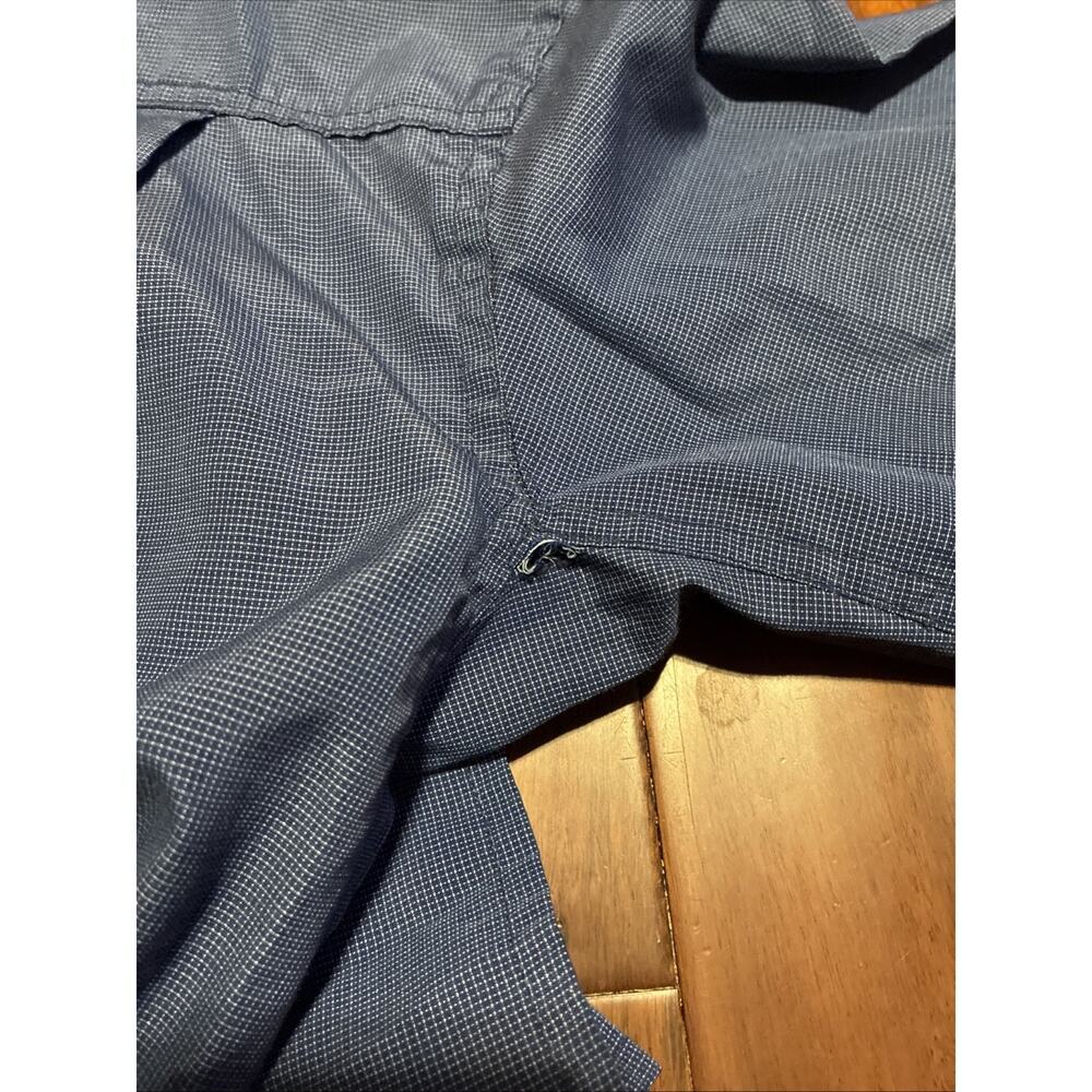 PRANA prAna CITADEL Shirt Mens Medium L/S CARGO Blue Outdoor Hiking - Picture 12 of 13